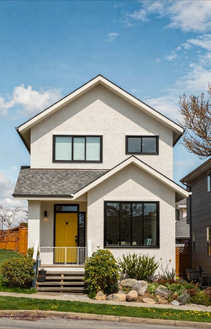 Modern custom home exterior construction project in Los Angeles by 5 Star Contractor LA